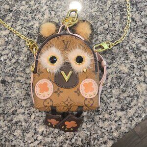 LOUIS VUITTON Monogram Reverse Bijou Sac Wild Puppet Charm